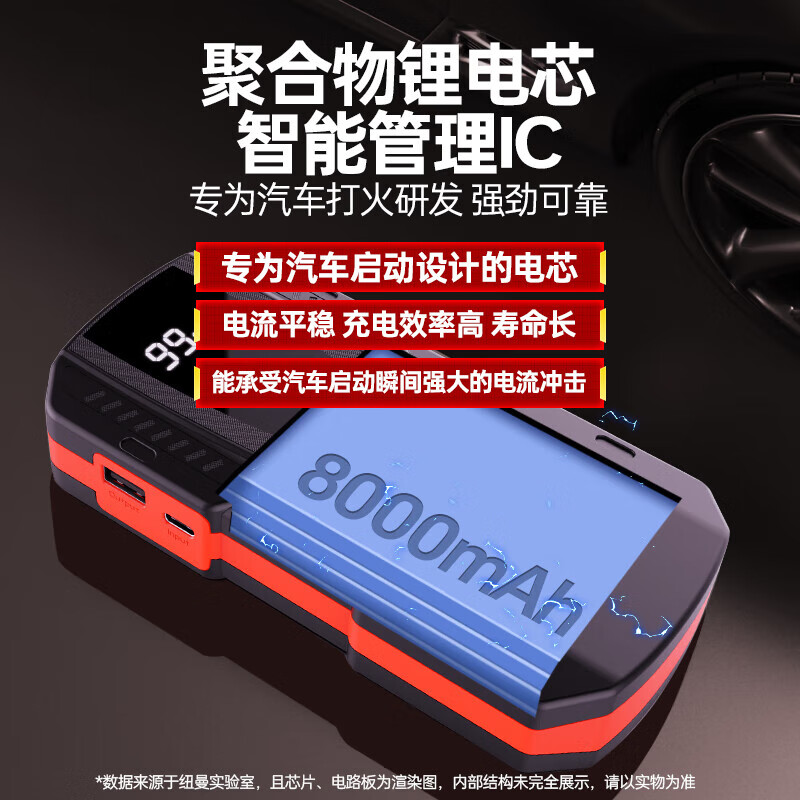 纽曼(Newsmy) 【3C认证】汽车应急启动电源搭电宝汽车专用12V电瓶紧急强启摩托车S400打火救援搭电神器户外电源