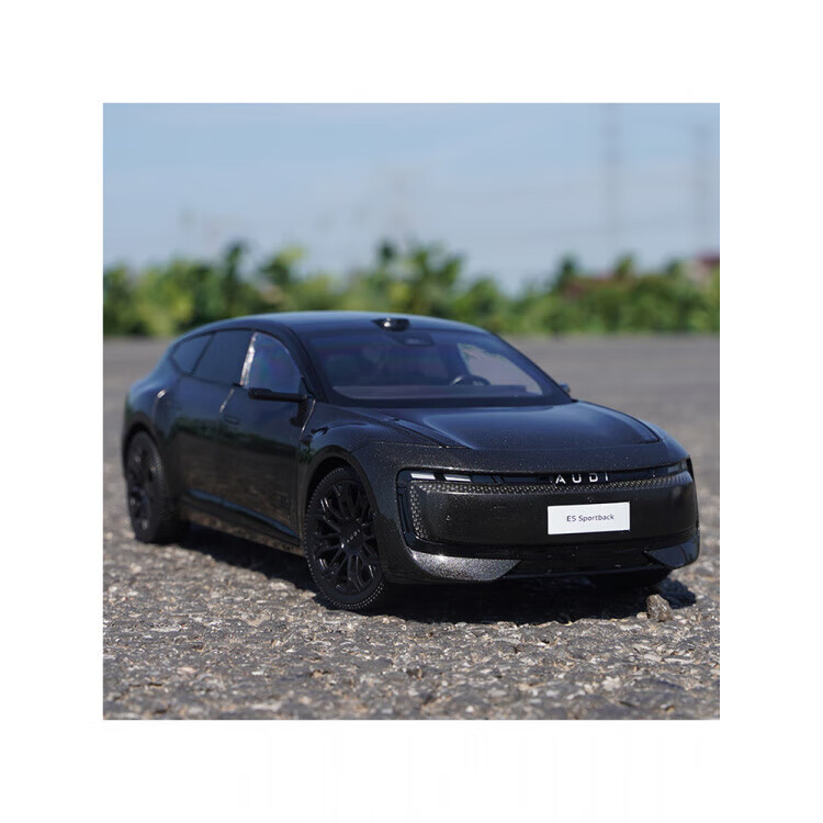 梦京鱼1:18原厂上汽奥迪E5 Audi E5 Sportback合金仿真汽车模型收藏摆件 月曜黑
