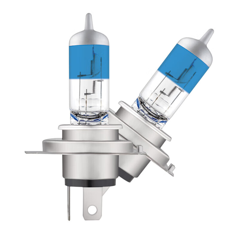 欧司朗（OSRAM）汽车灯泡大灯远光灯近光卤素灯 亮白蓝H4【4000K】12V 60/55W