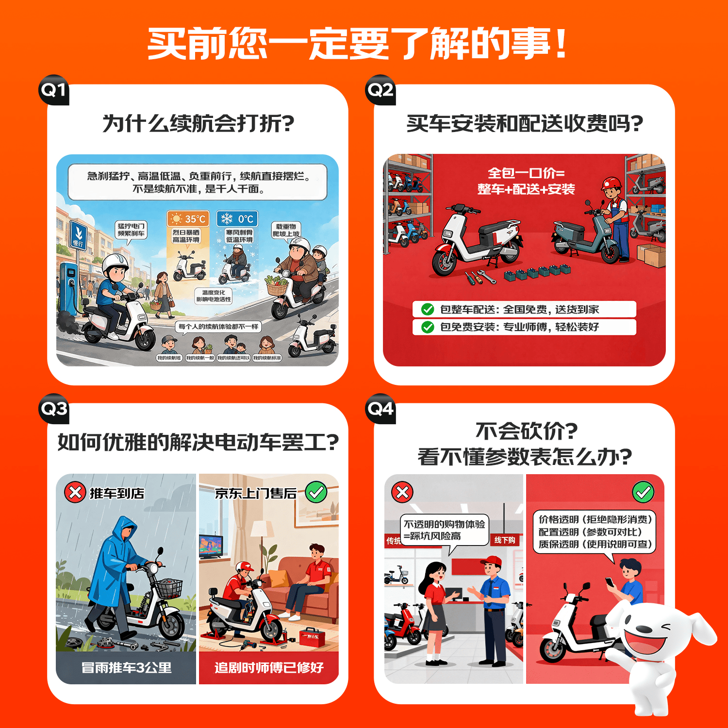 金箭电动摩托车 灵彩60V铅酸电池长续航大动力踏板电动轻便摩托车电动车米雾白