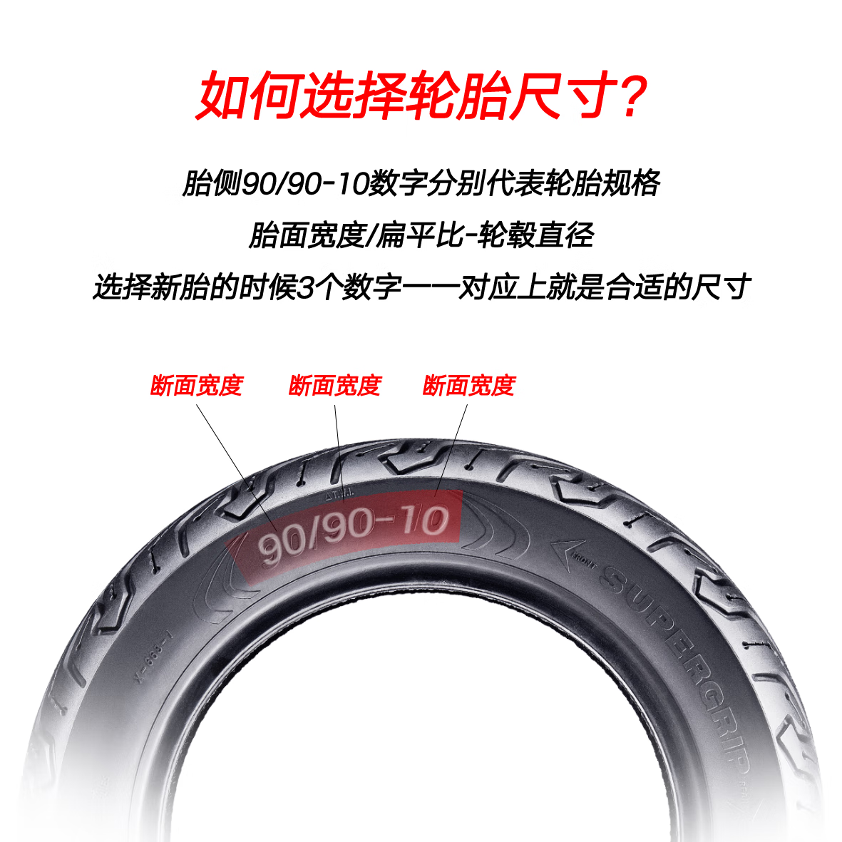 固满德电动车真空轮胎半热熔8层防滑耐磨摩托车3.00-10【免费上门安装】