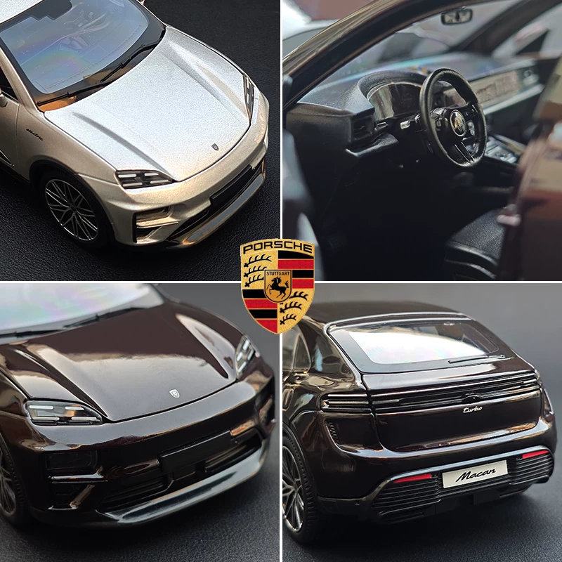 比美高1:24保时捷马肯Macan Turbo玩具车仿真合金汽车模摆件礼物