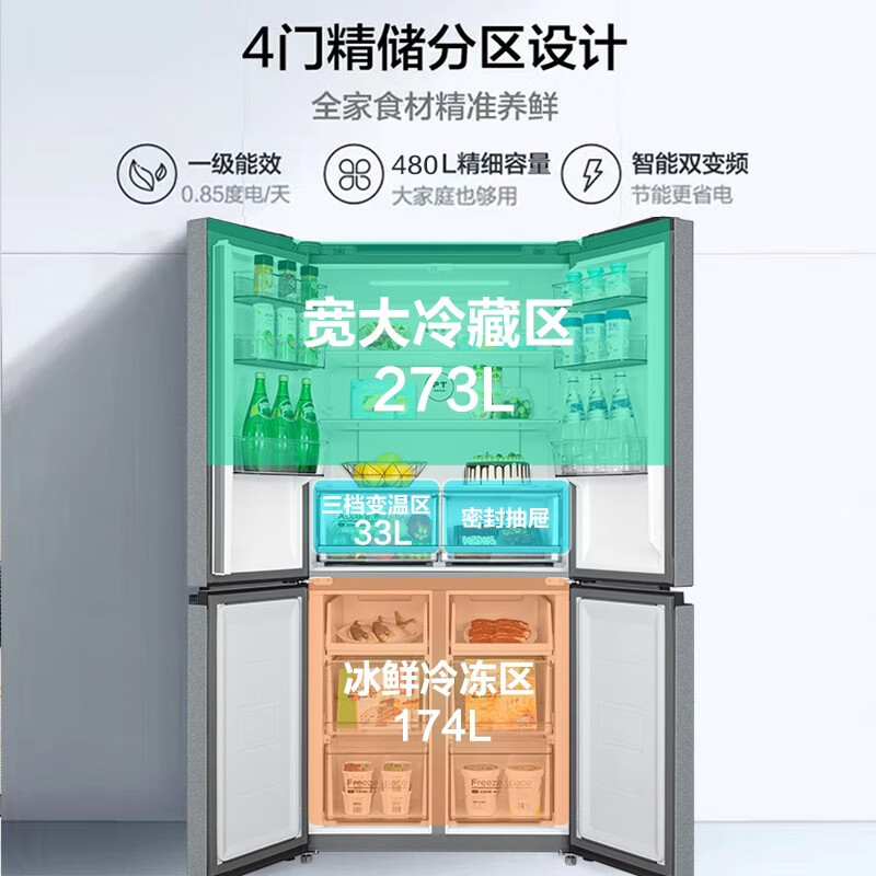 l十字門冰箱r456t9-uqtcl做為彩電行業的老品牌,近些年擴大布局到冰箱