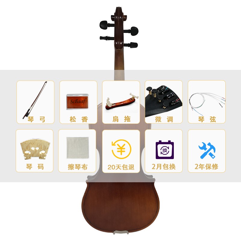 四弦琴,又称小提琴,是一种常见的弦乐器