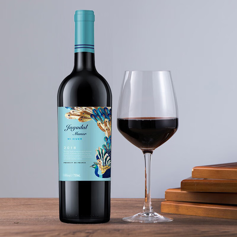 法国进口红酒 加达尔庄园米秀儿干红葡萄酒 整箱红酒 整箱6瓶天鹅庄的