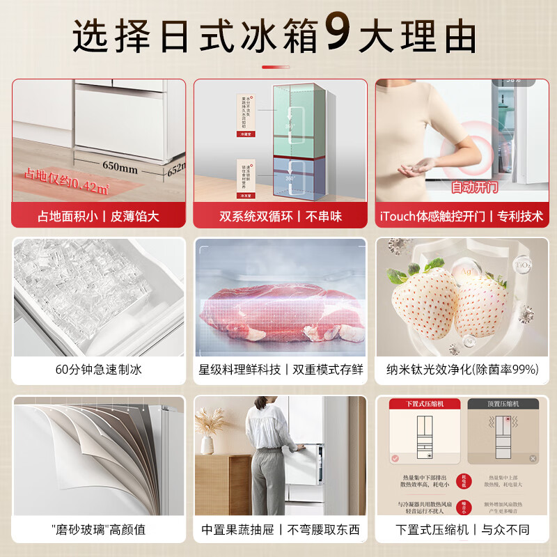 东芝GR-RM479WE-PG1B3冰箱:日式美学与科技融合,值得入手吗? 心得分享 第3张-水淼心得评测 东芝GR-RM479WE-PG1B3冰箱:日式美学与科技融合,值得入手吗? 心得分享 第3张