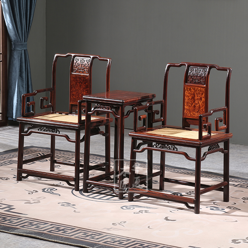 收藏级红木家具,黄花梨,可活拆南官帽椅