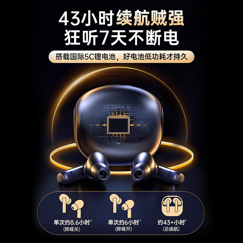 华为智能眼镜 2 钛空光学镜 无线双耳立体声/通话隐私保护/通话降噪